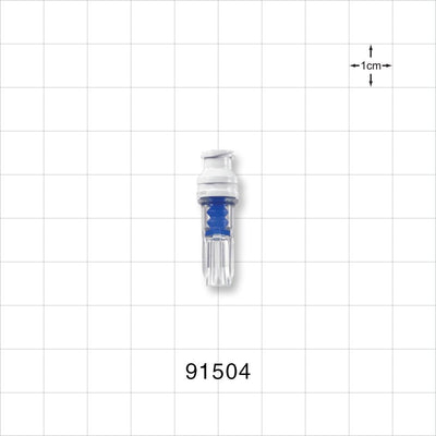 SmartSite™ Needle-Free Valve, Female Luer Lock - 0.142 inch - 0.134 inch ID (3.61 mm - 3.4 mm) - 91504