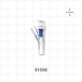 SmartSite™ Needle-Free  Valve Y Connector, Female Luer Lock, Male Luer Slip - 0.142 inch - 0.134 inch ID (3.61 mm - 3.4 mm) - 91506