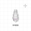 Needleless Injection Site, Swabbable, Female Luer Lock, Non-Disconnect Male Luer Lock -  - 91600