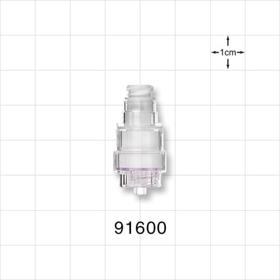 Needleless Injection Site, Swabbable, Female Luer Lock, Non-Disconnect Male Luer Lock -  - 91600