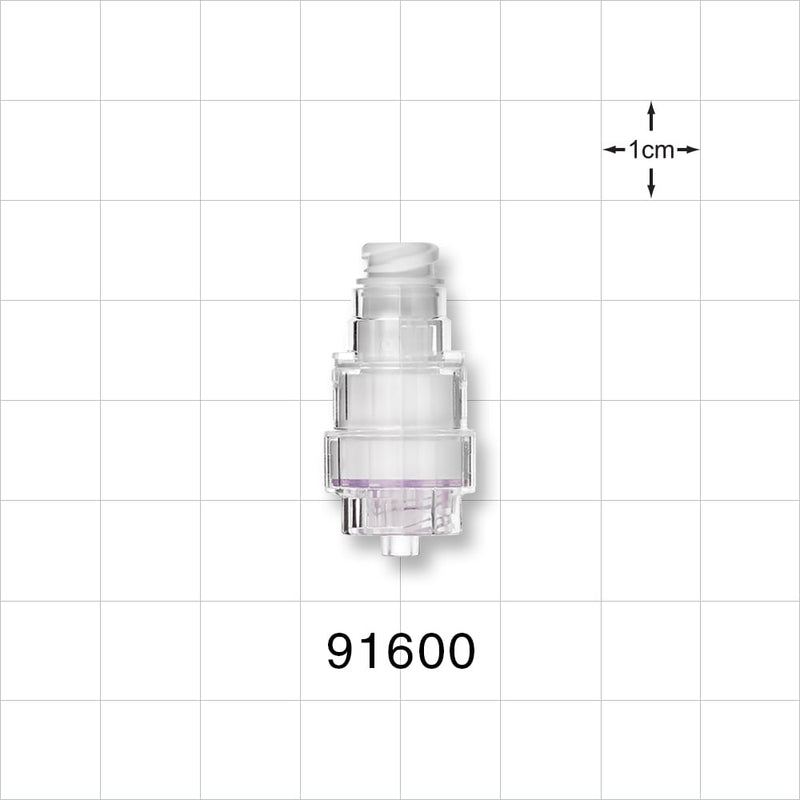 Needleless Injection Site, Swabbable, Female Luer Lock, Non-Disconnect Male Luer Lock -  - 91600