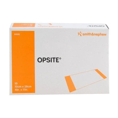 Smith & Nephew Wound Care Opsite Film Wound Dressing 11x4" Sterile Adhesive Transparent LF, 6 PK/CA - 4542