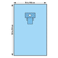 O & M Halyard -76x124" Sterile Surgical Drape 5x5" Diamond Fenestrated 89255