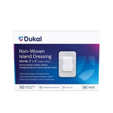 Dukal LLC Caliber Cotton Island Dressing 2x3" Sterile Adhesive Absorbent LF, 8 BX/CA - 4070