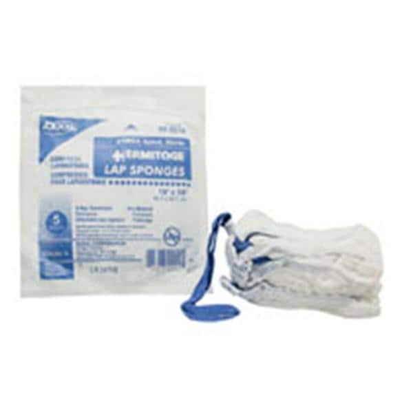 Dukal LLC Fluftex Fluff Laparotomy Sponge 18x18" Sterile Roll X-Ray Detectable Pre-Washed, 40 PK/CA - 99-0018
