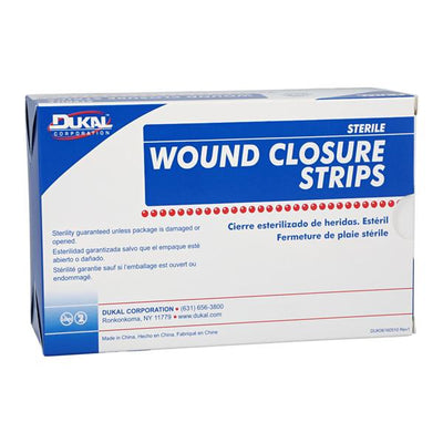 Dukal LLC Wound Closure Strip Non-Woven Fibers 1/4x4" Breathable Transparent 50/Bx, 4 BX/CA - 5156