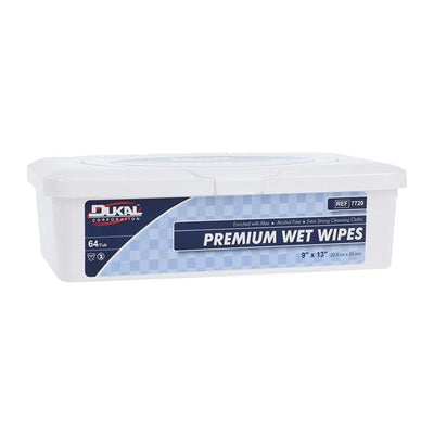 Dukal LLC Premium Wet Wipes Scented 9x13" 64/Package, 8 PK/CA - 7720