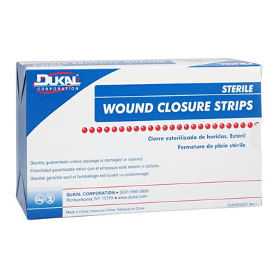 Dukal LLC Wound Closure Strip Non-Woven Fibers 1/4x1-1/2" Breathable Transparent 300/Bx, 4 BX/CA - 5152