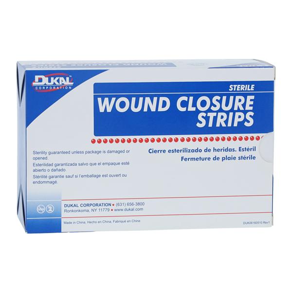 Dukal LLC Wound Closure Strip Non-Woven Fibers 1x4" Breathable Transparent 200/Bx, 4 BX/CA - 5158
