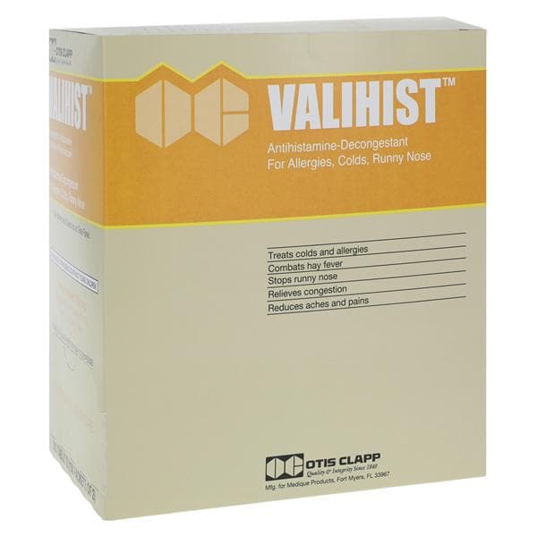 Medique Products Valihist Cold/Sinus Tablets 325/2/5mg Unit Dose Packet 150X2/Box, 6 BX/CA - 2115543