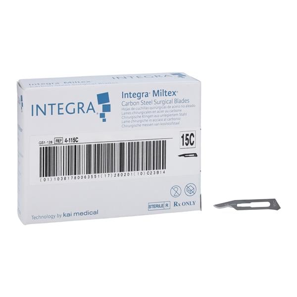 Integra York Pa, Inc -Blade Surgical Carbon Steel #15C Sterile Disposable 100/Box 4-115C