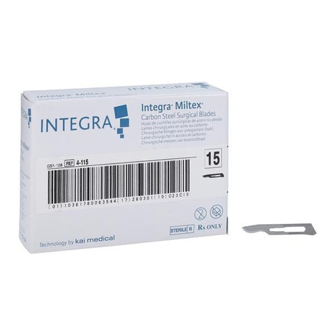 Integra York Pa, Inc -Carbon Steel Sterile Surgical Blade #15 Disposable 4-115