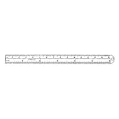 Integra York Pa, Inc -Ruler Stainless Steel Each 18-660