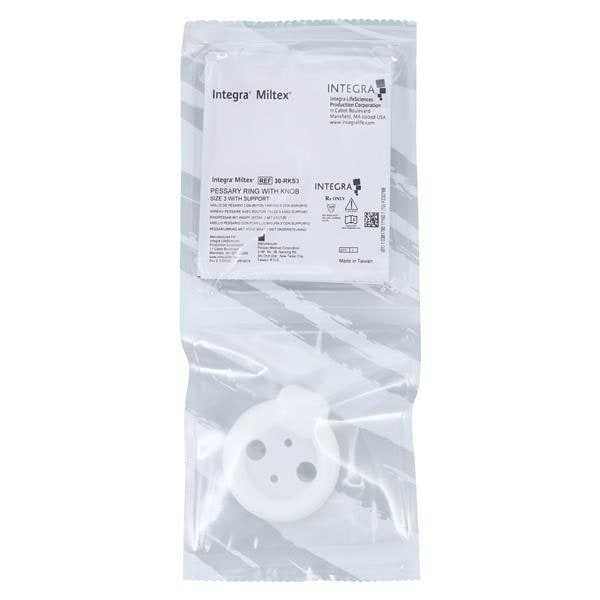 Integra York Pa, Inc -Pessary Uterine Ringknob Size 3 Support Medical Grade Silicone 30-RKS3