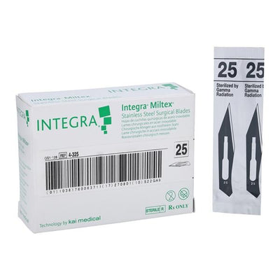 Integra York Pa, Inc -Stainless Steel Sterile Surgical Blade #25 Disposable 4-325