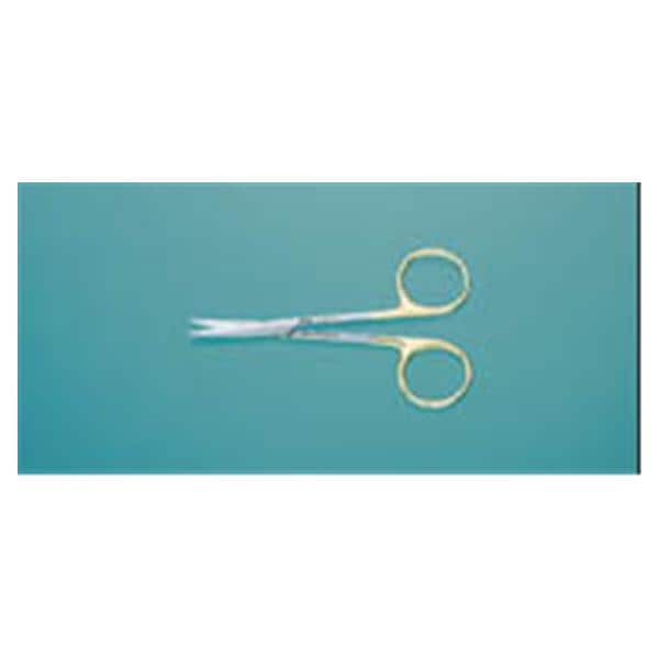 Integra York Pa, Inc -Plastic Surgery Scissors Curved 4-1/2" Tungsten Carbide Sterile Disposable Each 21-537TC