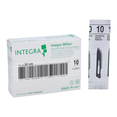 Integra York Pa, Inc -Stainless Steel Sterile Surgical Blade #10 Disposable 4-310