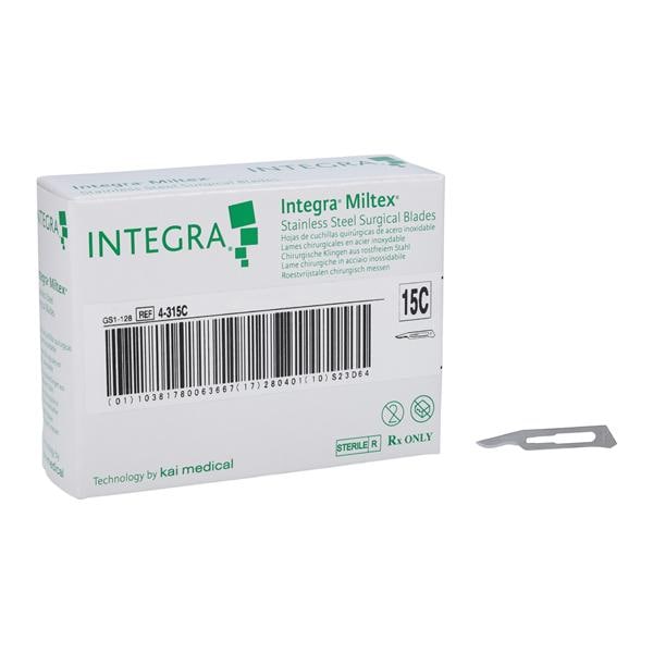 Integra York Pa, Inc -Stainless Steel Sterile Surgical Blade #15C Disposable 4-315C