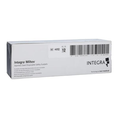 Integra York Pa, Inc -Disposable Safety Surgical Scalpel #12 Steel Sterile 4-512