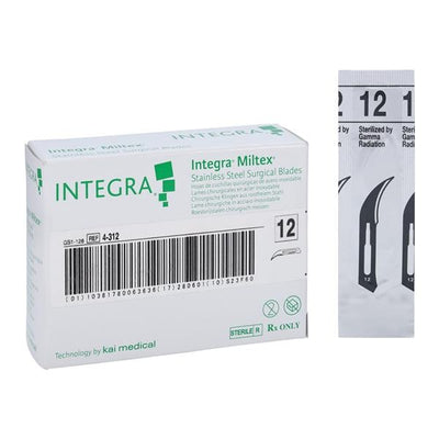 Integra York Pa, Inc -Stainless Steel Sterile Surgical Blade #12 Disposable 4-312