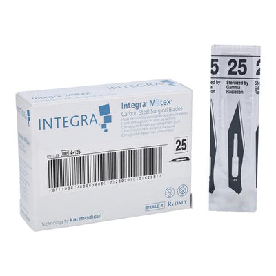 Integra York Pa, Inc -Carbon Steel Sterile Surgical Blade #25 #25 Disposable 4-125