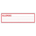 Precision Dynamics Corp. Label Allergy Red/white 200/RL 1RL/BX 1RL/Box - N-12A