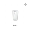 Slide Clamp, White - Fits 0.275 inch OD Tubing (7 mm) - 95867