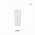 Slide Clamp, White - Fits 0.315 inch OD Tubing (8 mm) - 95868