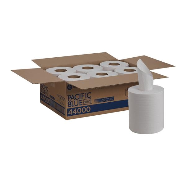 Georgia Pacific -Pacific Blue Select Perforated Towel Roll Center Pull Disposable Paper 2 Ply 8.25 in x 12 in White Centerpull Towel Dispenser System For 6Rl/Case 44000