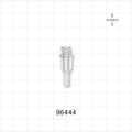 Female Luer Lock, Tubing Port, Clear - 0.106 inch - 0.1 inch ID/0.173 inch - 0.169 inch OD (2.69 mm - 2.54 mm/4.39 mm - 4.29 mm) - 96444