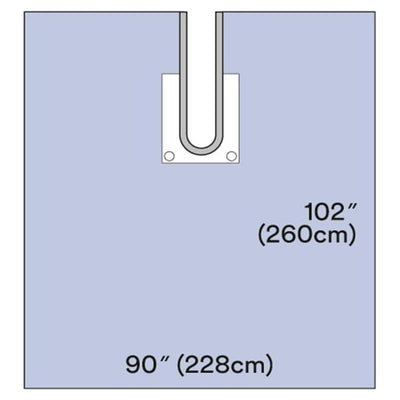 3M Medical Products Steri-Drape 90x102" Sterile Surgical Drape Fenestrated - 9196