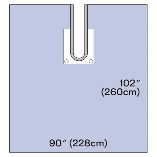 3M Medical Products Steri-Drape 90x102" Sterile Surgical Drape Fenestrated - 9196