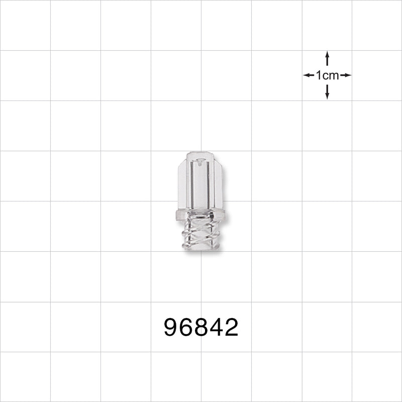 Female Luer Cap, Non-Vented, Clear -  - 96842