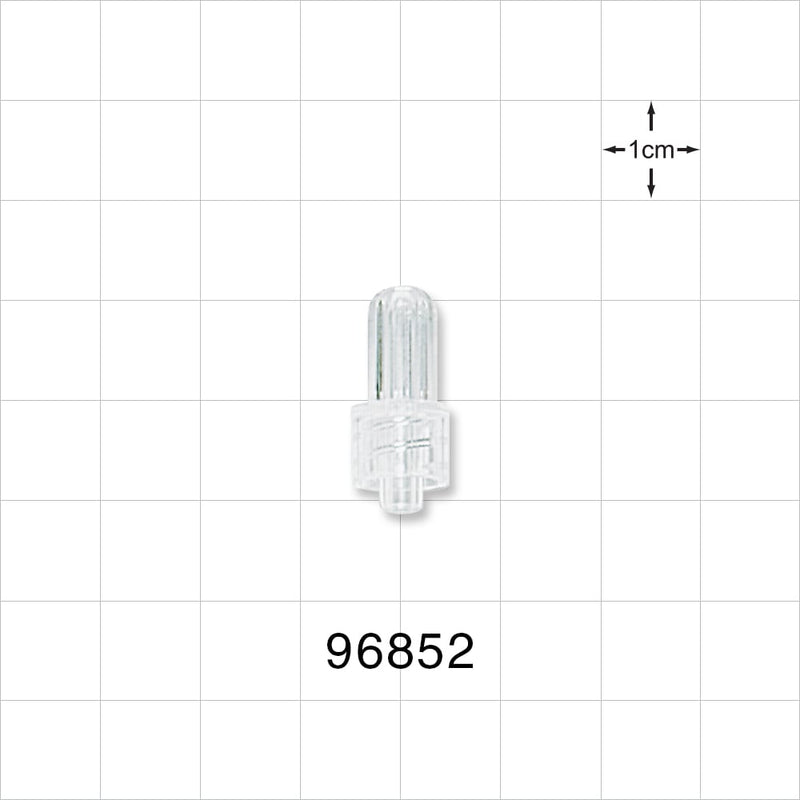Male Luer Cap, Non-Vented, Clear -  - 96852