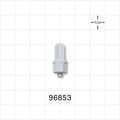 Male Luer Cap, Non-Vented, White -  - 96853