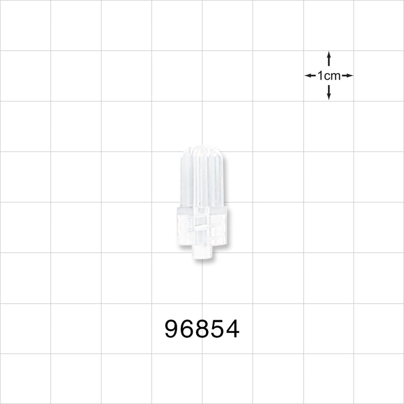 Male Luer Cap, Non-Vented, Clear -  - 96854