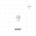 Female Luer Cap, Vented, White -  - 96887
