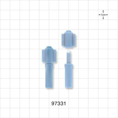 3-Part Torquer, Blue - Fits 2.4 FR - 3 FR Guide Wires (0.032 inch - 0.038 inch, 0.8 mm - 1 mm) - 97331