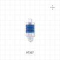 Flow Control Switch, Female Luer Lock Inlet, Male Luer Lock Outlet, Blue -  - 97337
