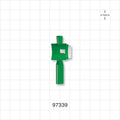 3-Part One-Handed Torquer, Green - Fits 1.37 FR - 3 FR Guide Wires (0.018 inch - 0.039 inch, 0.45 mm - 1 mm) - 97339