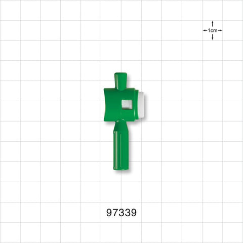 3-Part One-Handed Torquer, Green - Fits 1.37 FR - 3 FR Guide Wires (0.018 inch - 0.039 inch, 0.45 mm - 1 mm) - 97339