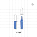 2-Part Torquer, Blue - Fits 1.1 FR - 1.6 FR Guide Wires (0.014 inch - 0.021 inch, 0.36 mm - 0.53 mm) - 97341