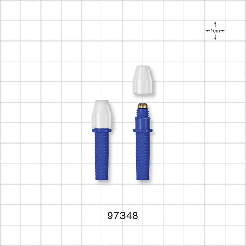 3-Part Torquer, Blue - Fits 0.68 FR - 1.37 FR Guide Wires (0.009 inch - 0.018 inch, 0.22 mm - 0.45 mm) - 97348