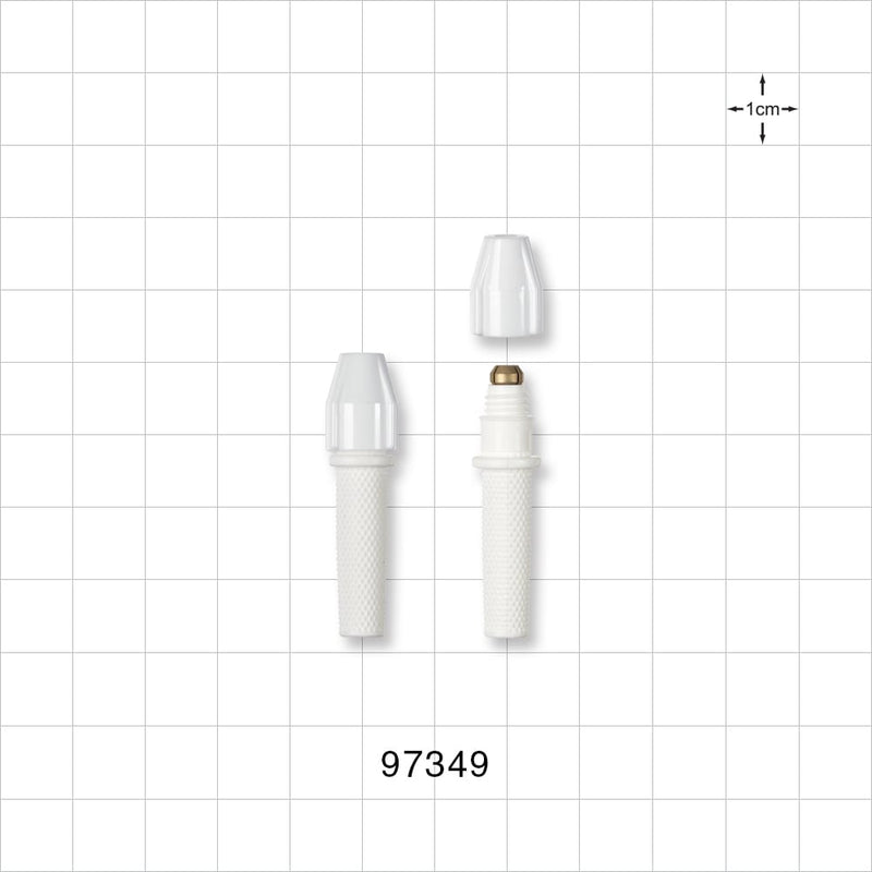 3-Part Torquer, White - Fits 0.68 FR - 1.37 FR Guide Wires (0.009 inch - 0.018 inch, 0.22 mm - 0.45 mm) - 97349