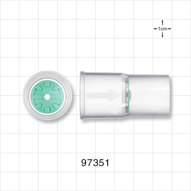 One Way Valve - 22 mm ID Inlet x 22 mm OD Outlet - 97351