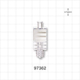 Flow Control Switch, Female Luer Lock Inlet, Male Luer Lock Outlet, White -  - 97362