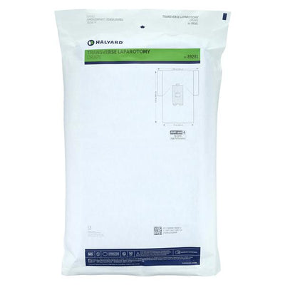 O & M Halyard -Evolution 100x72x120" Sterile Laparotomy Drape 4x14" Fenestrated 89281