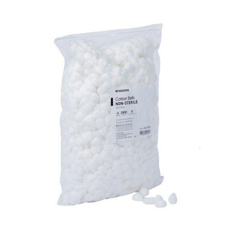McKesson Cotton Ball McKesson Medium Cotton NonSterile M-980221-465 | Case of 4000