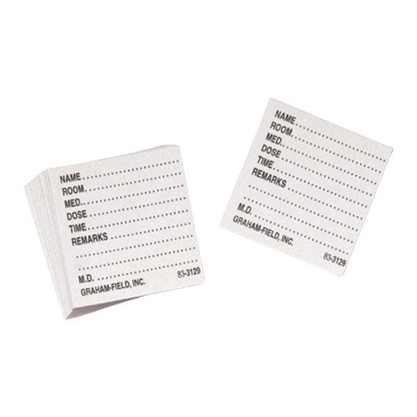 Graham-Field/Everest &Jennings Medicine Dispenser Tray Cards 500/Box - 3129 W