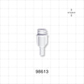 Large-Bore Female Connector, White - 0.204 inch OD (5.2 mm); 0.146 inch Thru Hole (3.7 mm) - 98613